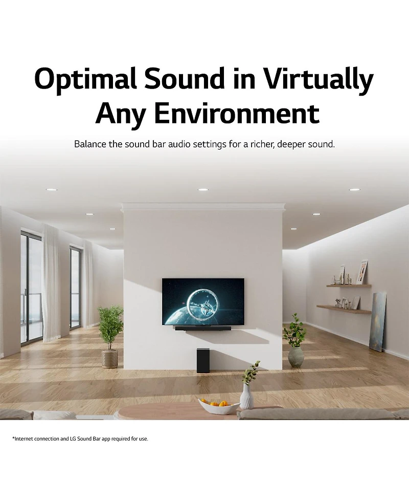 Dolby Atmos 3.1.3 Channel with Wireless Subwoofer Soundbar C