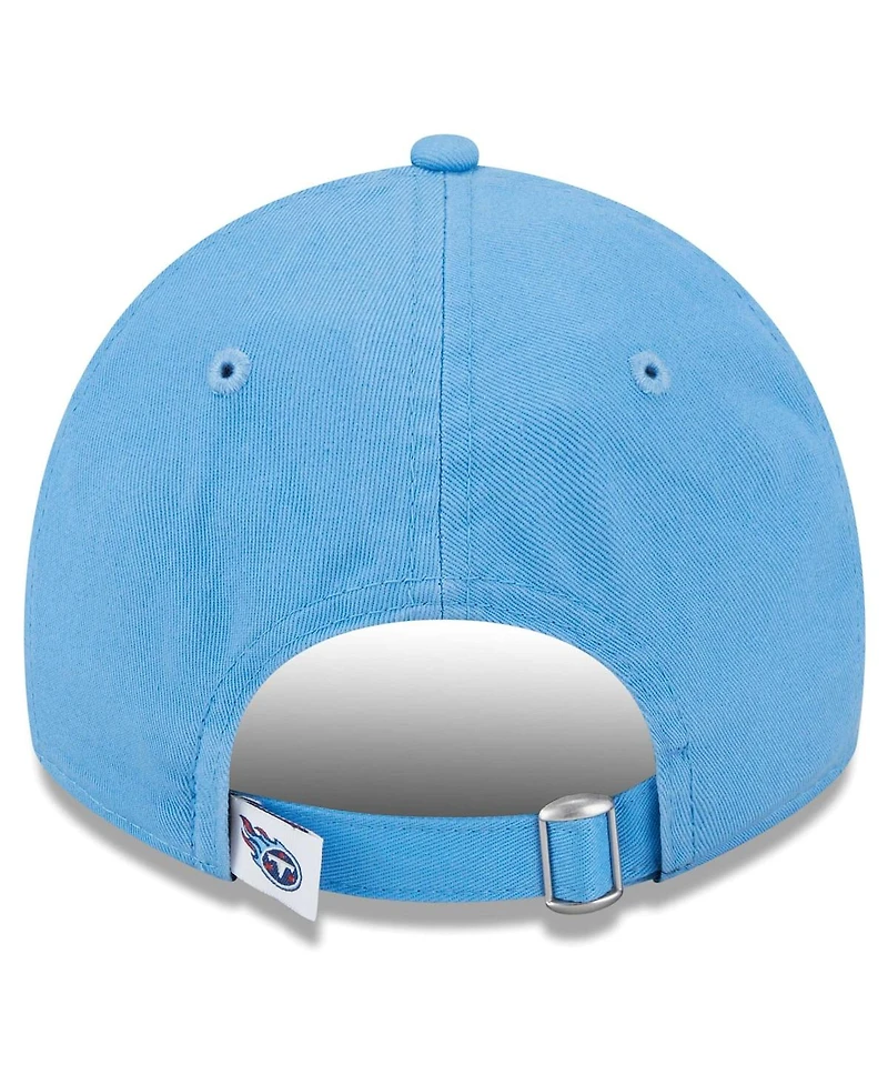 New Era Women's Light Blue Tennessee Titans Main Core Classic 2.0 9TWENTY Adjustable Hat