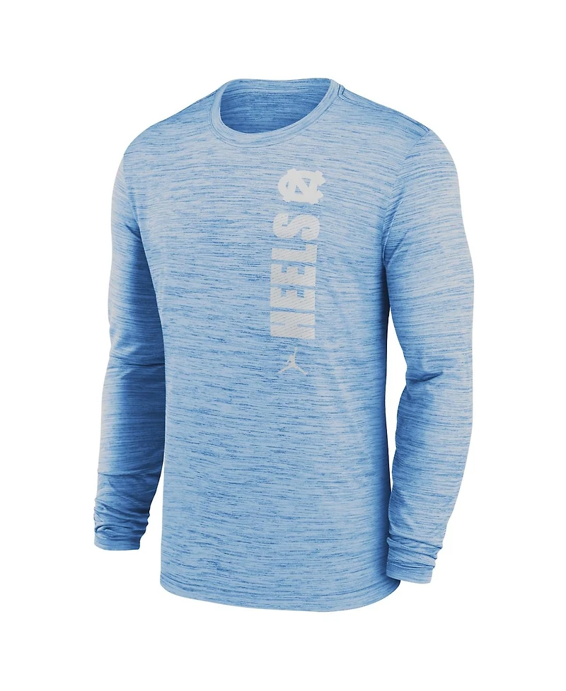 Jordan Men's Carolina Blue North Tar Heels 2024 Sideline Velocity Performance Long Sleeve T-Shirt
