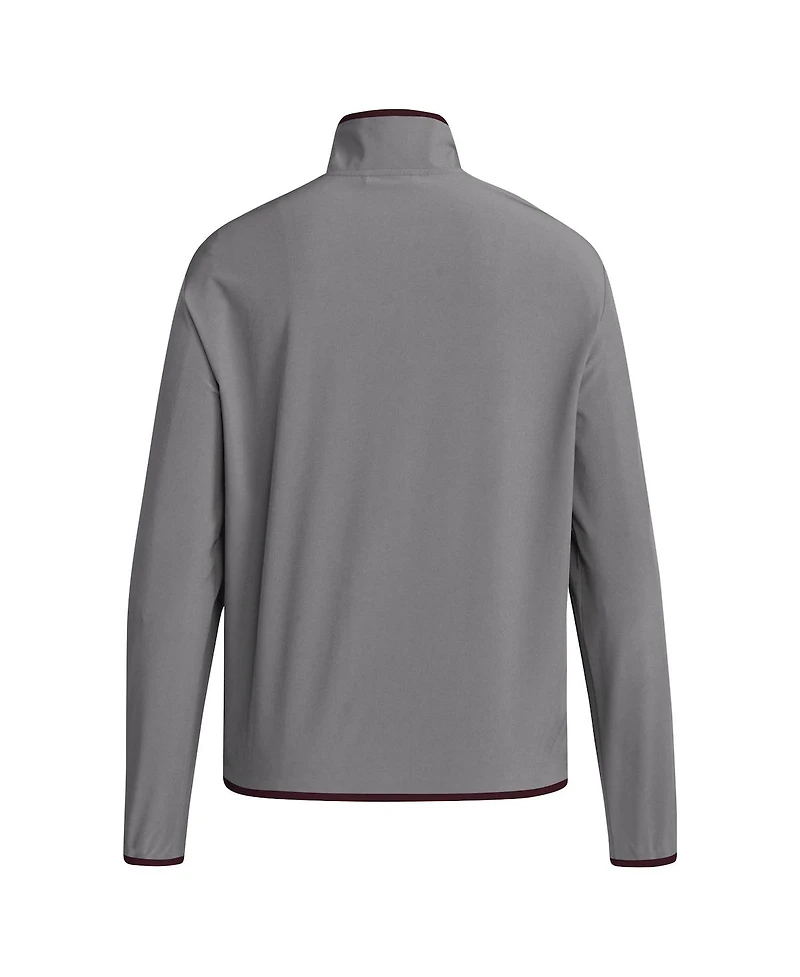 Adidas Men's Texas A M Aggies Coaches Sideline Half-Zip Jacket