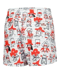 Freeze Max Big Boys and Girls White The Simpsons Bart School Doodles Shorts