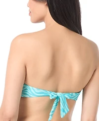 Vince Camuto Women's Sequin Printed Bandeau Bikini Top