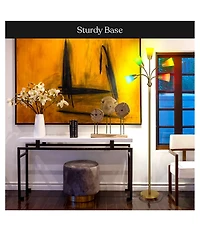 Medusa Modern 78" Led 5-Light Floor Lamp with Interchangeable Shades