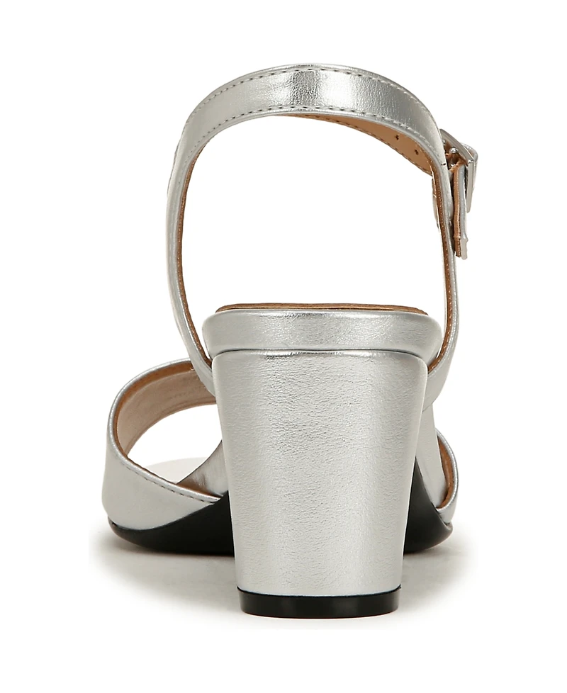 Naturalizer Bristol-Ornament Ankle Strap Block Heel Sandals