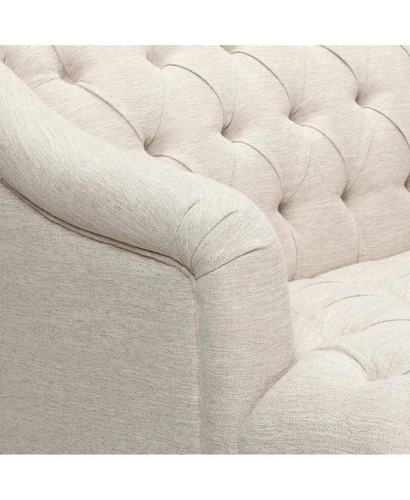 Streamdale Furniture Comfy 3-seat Sofa with Wooden Legs, Pu, for Living Room and Study