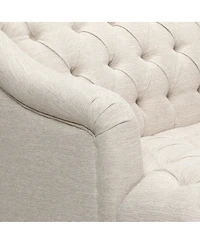 Streamdale Furniture Comfy 3-seat Sofa with Wooden Legs, Pu, for Living Room and Study