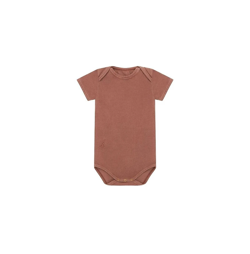 Vild House of Little Baby Organic Cotton Bodysuit - Clay pink