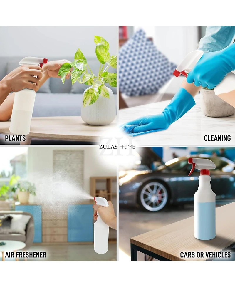 Leakproof Cleaning Spray Bottle Set (2 Pack 24oz)