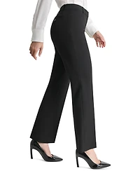 Dkny Petite Modern-Fit Mid-Rise Wide-Leg Pants