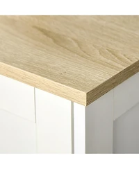 Simplie Fun White Double Door Storage Cabinet