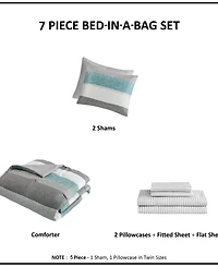 Madison Park Essentials Jaxon Wide Stripe 7-Pc. Comforter Set