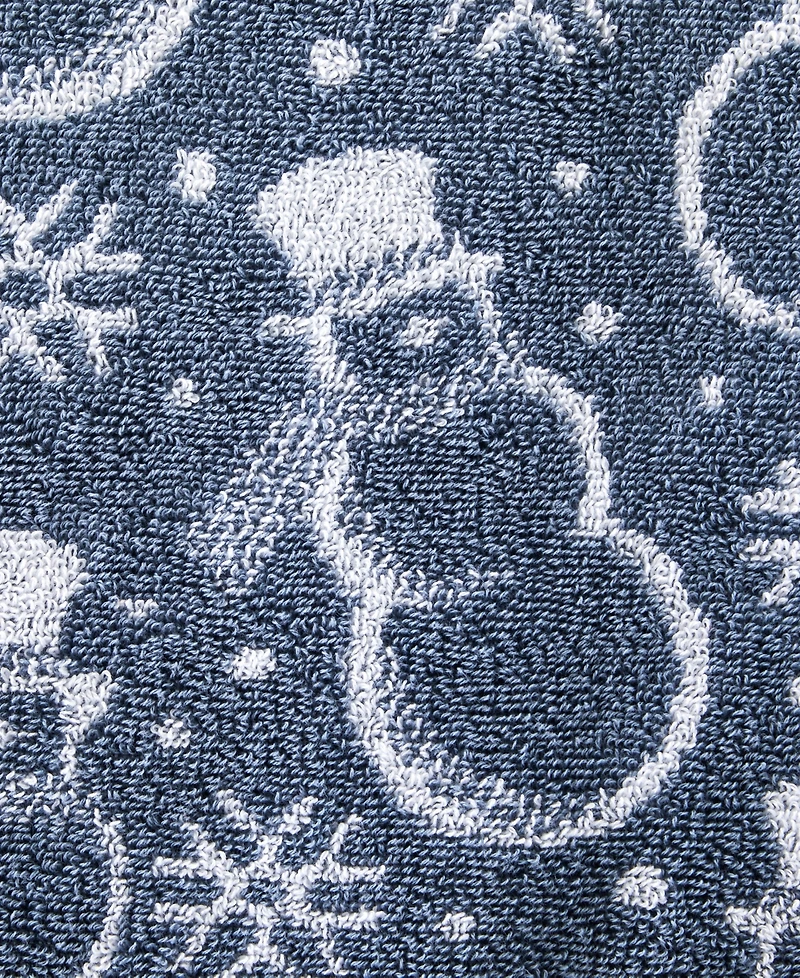 Skl Home Top Hat Snowman Jacquard Cotton Bath Towel, 25" x 50"