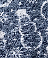 Skl Home Top Hat Snowman Jacquard Cotton Bath Towel, 25" x 50"