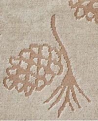 Skl Home Pinecone Jacquard Cotton 2 Piece Hand Towel, 16" x 25"