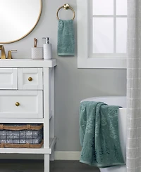 Skl Home Wispy Trees Jacquard Cotton Bath Towel, 25" x 50"