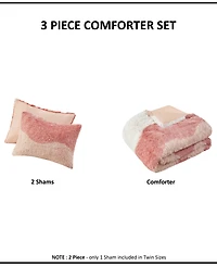 Intelligent Design Cassie Ombre Shaggy Faux Fur 3 Piece Comforter Set