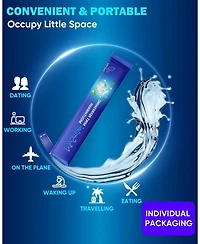 MySmile Mouthwash Alcohol Free, Mouth Wash for Adults, Travel Mouthwash Helps Kill 99% of Bad Breath Germs, Prevents Cavities, Fluoride Free, Fresh Mi