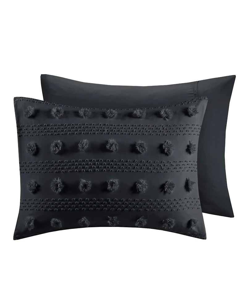 Intelligent Design Lucy Clip Jacquard 3-Piece Duvet Cover Set