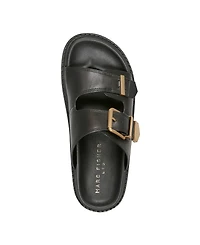 Marc Fisher Ltd Women's Amirra Slip On Casual Flat Sandals