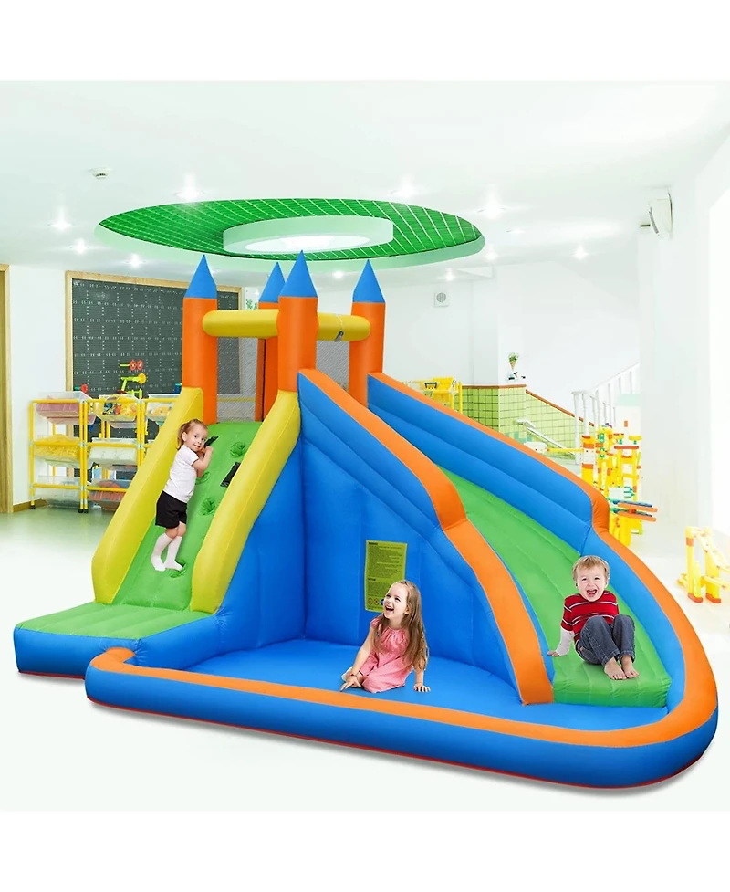 Vebreda Kids Inflatable Water Slide Bouncing House with Carrying Bag and 480W Blower