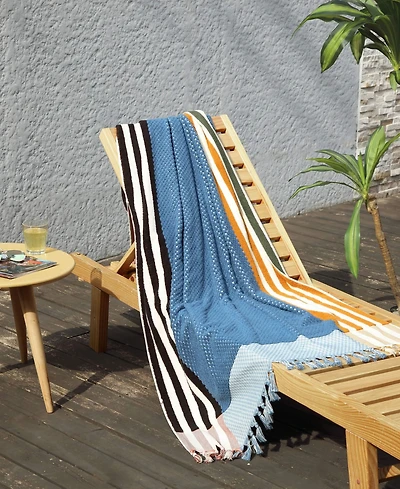 Sunday Citizen Striped Turkish Cotton Beach Towel, 39" x 70"