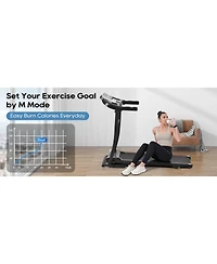 Streamdale Folding Treadmill with Pulse Sensor, 2.5 Hp, 300LBS Capacity