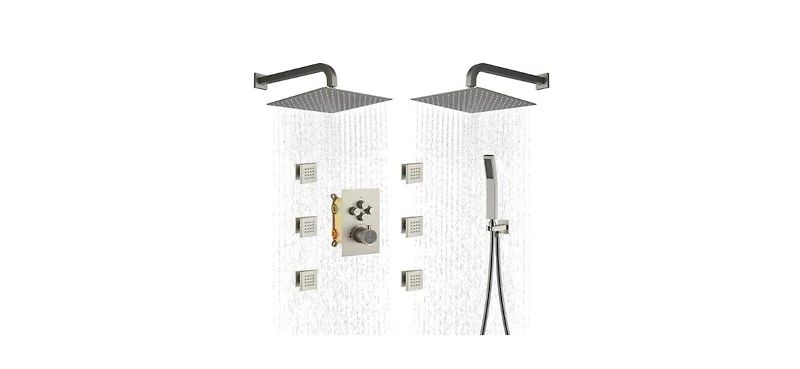 Casainc Single Handle 1-Spray Thermostatic 4-function Shower Faucet