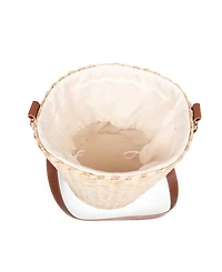 Picnic Time Palermo Rush Insulated Bucket Tote with Leather Straps