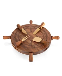 Toscana Helmsman Acacia Lazy Susan Cheese Board