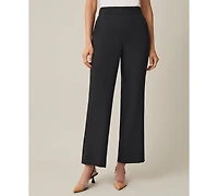 Kasper Women's Pull-On Straight-Leg Pants