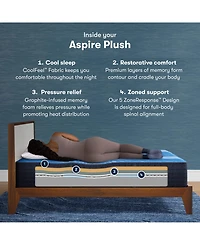 Serta iComfort Aspire 14" Memory Foam Plush Mattress