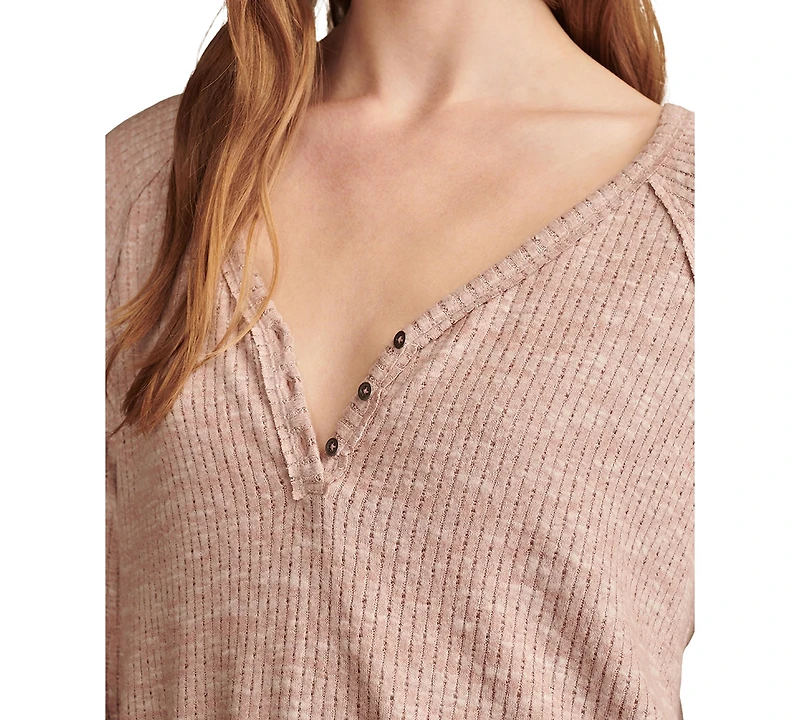 Lucky Brand Women's Cloud Henley Top