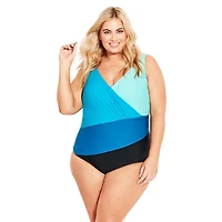 Avenue Plus Size Spliced 1 Piece