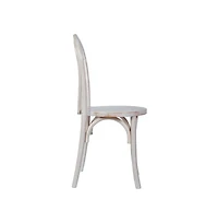 Merrick Lane Lowry Thonet Style Solid Wood Dining Chair With Stackable Design And Elegant Finish