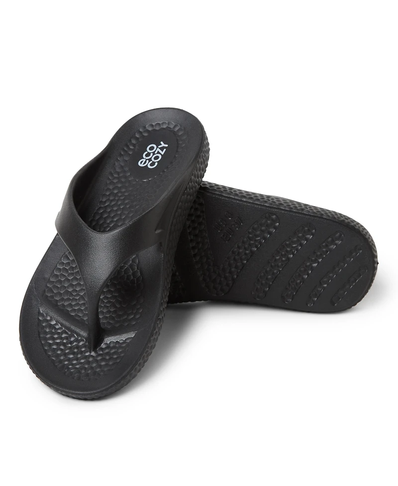 EcoCozy by Dearfoams Women's Sustainable Comfort Thong Sandal