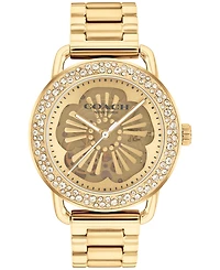 Coach Women's Cruiser Automatic Gold-Tone Stainless Steel Bracelet Watch 37mm