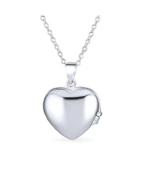 Bling Jewelry Butterfly Marcasite Pink Cz Heart Locket Necklace Rose Gold Sterling Silver