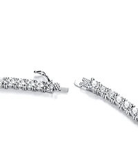 Bling Jewelry Art Deco Style Jewelry Multi Teardrop Cz Statement Spray Bib Collar Necklace