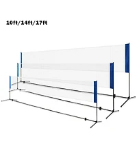 Portable 10 Inch x 5 Inch Badminton Beach Tennis Training Net