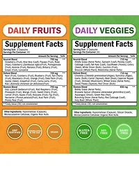 BioSchwartz Daily Fruits and Veggies Supplement for Women and Men - 47 Whole Food Fruits and Vegetables