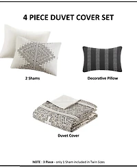 Madison Park Ibiza 4-Pc. Duvet Cover Set, King/California King