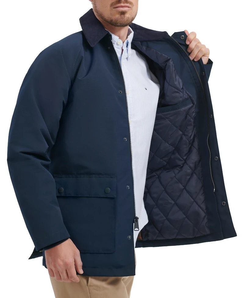 Tommy Hilfiger Men's Barn Corduroy-Collar Long-Sleeve Jacket