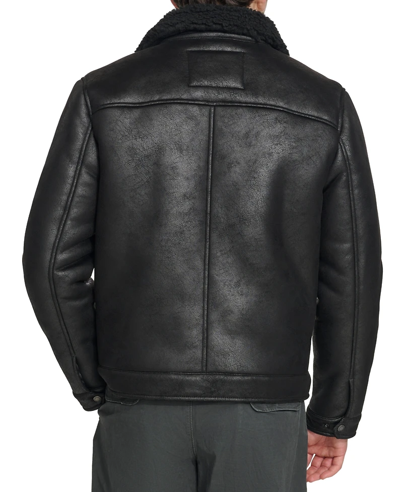 Levi's Men's Faux-Shearling Full-Zip Trucker Jacket