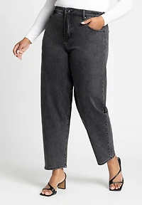 Eloquii Women's Plus The Barrel Leg Jean