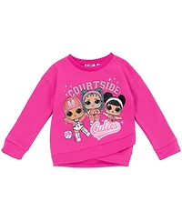 L.o.l. Surprise! Little Girls French Terry Sweatshirt and Leggings Outfit Set