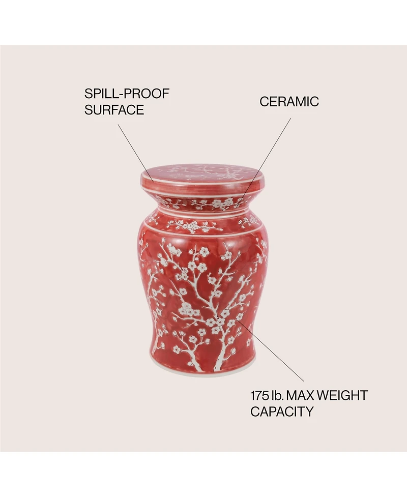 Jonathan Y Cherry Ceramic Garden Stool