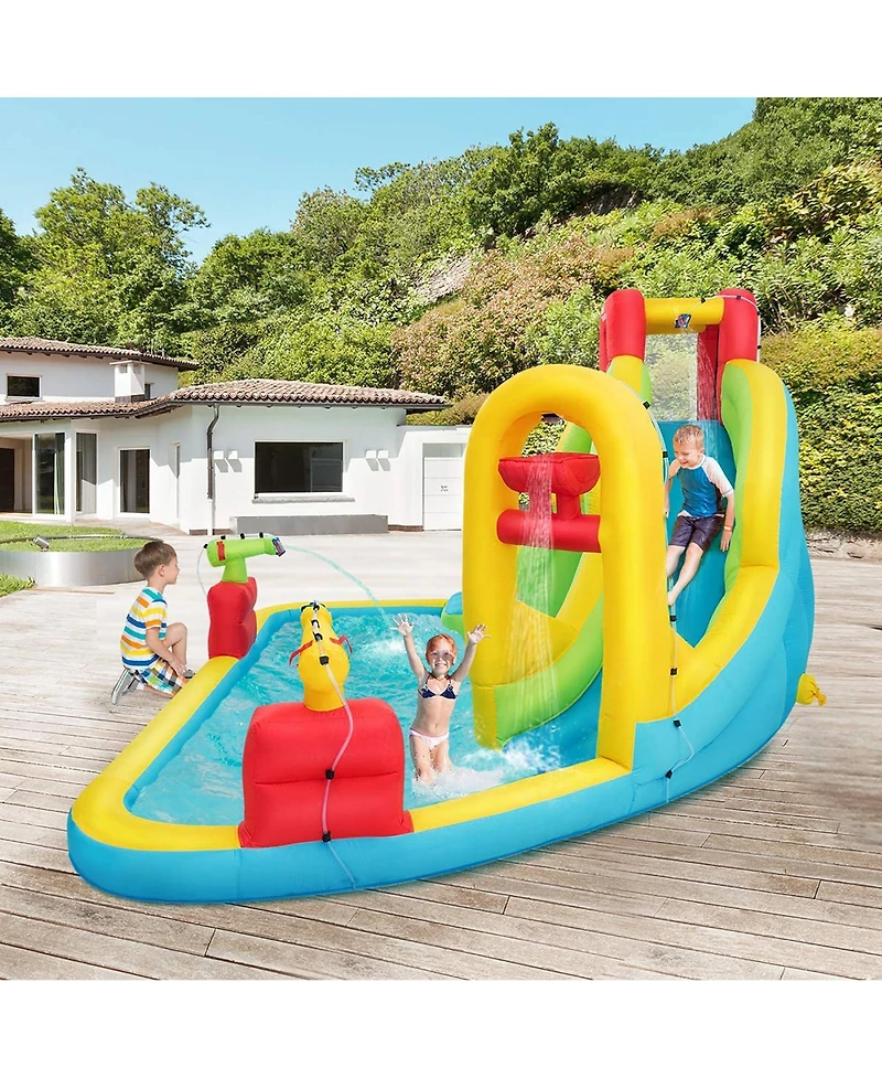 Costway Inflatable Water Slide Kids Bounce House w/480w Blower