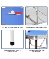 60'' Portable Table Tennis Ping Pong Folding Table
