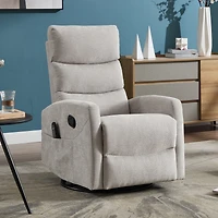 Mondawe Swivel and Rocker Power Recliner Chair, with Usb Type-c Ports