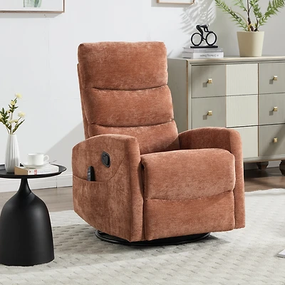 Mondawe Swivel and Rocker Power Recliner Chair, with Usb Type-c Ports